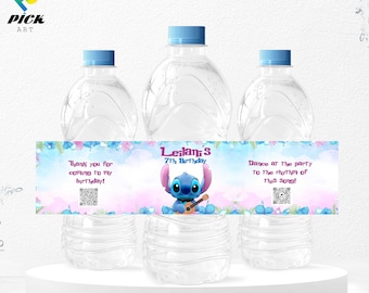 Hawaiian Water Bottle Labels Luau Drink Labels Tropical Juice Labels Kids luau Bottle Labels Aloha party Birthday Party DIGITAL FILE | STI01