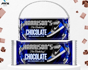 Editable Candy  wrapper, Editable Chocolate bar, Editable wrapper, Editable Template, Editable Candy bar, DIGITAL FILE | SNB10