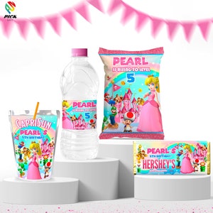 Princess Party Bundle | Editable Chips bag | Editable Bottle label | Editable Candy wrapper | Editable Caprisun | DIGITAL FILE | SM01