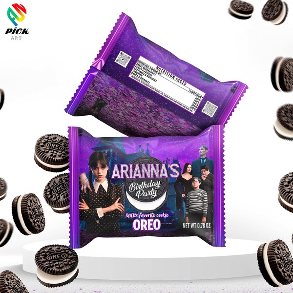 Editable Mini oreo Wrapper | Editable Candy wrapper | Editable Oreo Bag | Editable Oreo Label | Editable Template | DIGITAL FILE | WED01