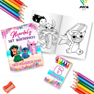 Editable Mini Coloring book | Editable Coloring pages | Activities book | Editable Party favors | Editable Book | DIGITAL FILE | LYS01