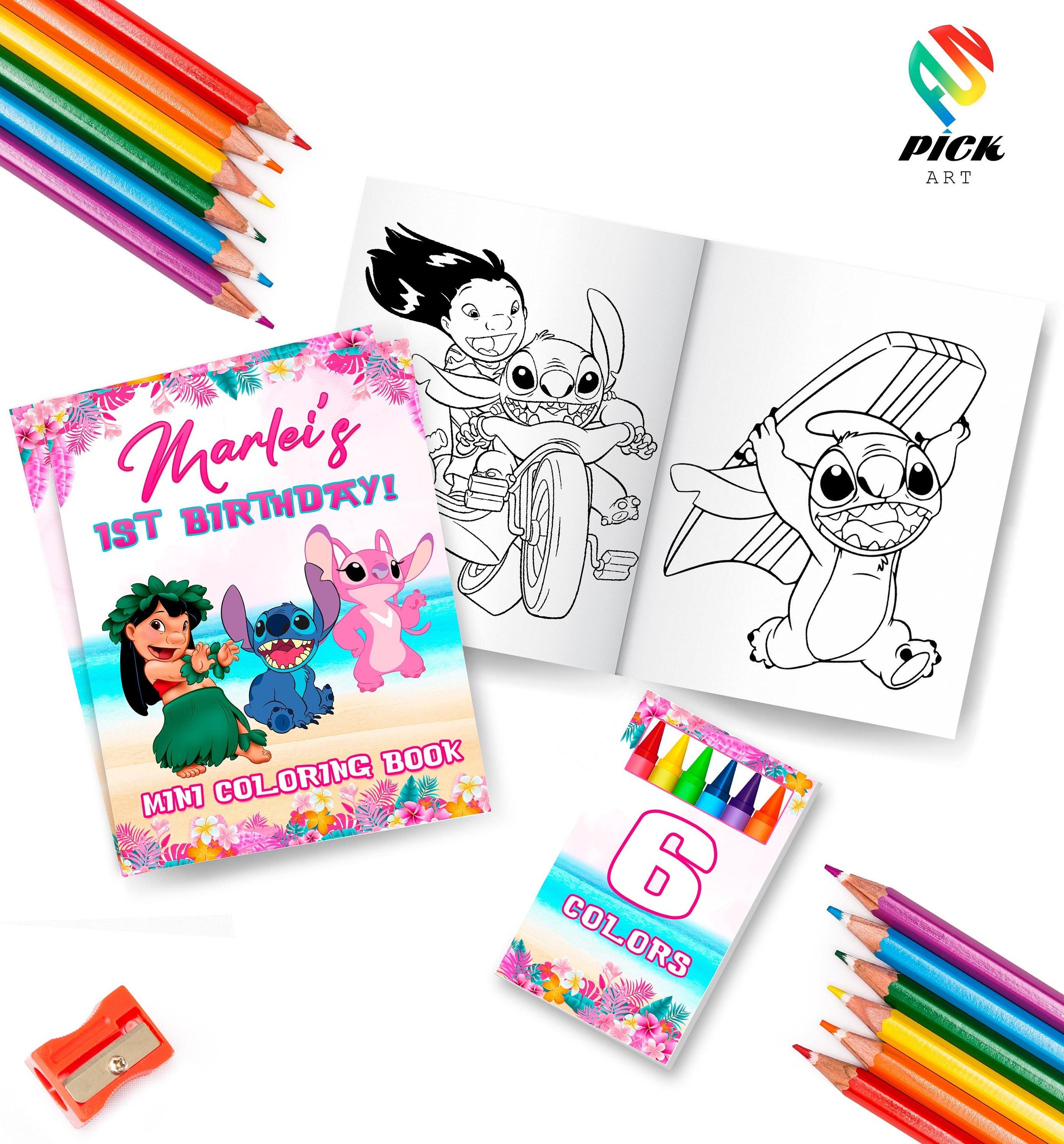 Editable Mini Coloring Book Editable Coloring Pages Activities Book  Editable Party Favors Editable Book DIGITAL FILE LYS01 