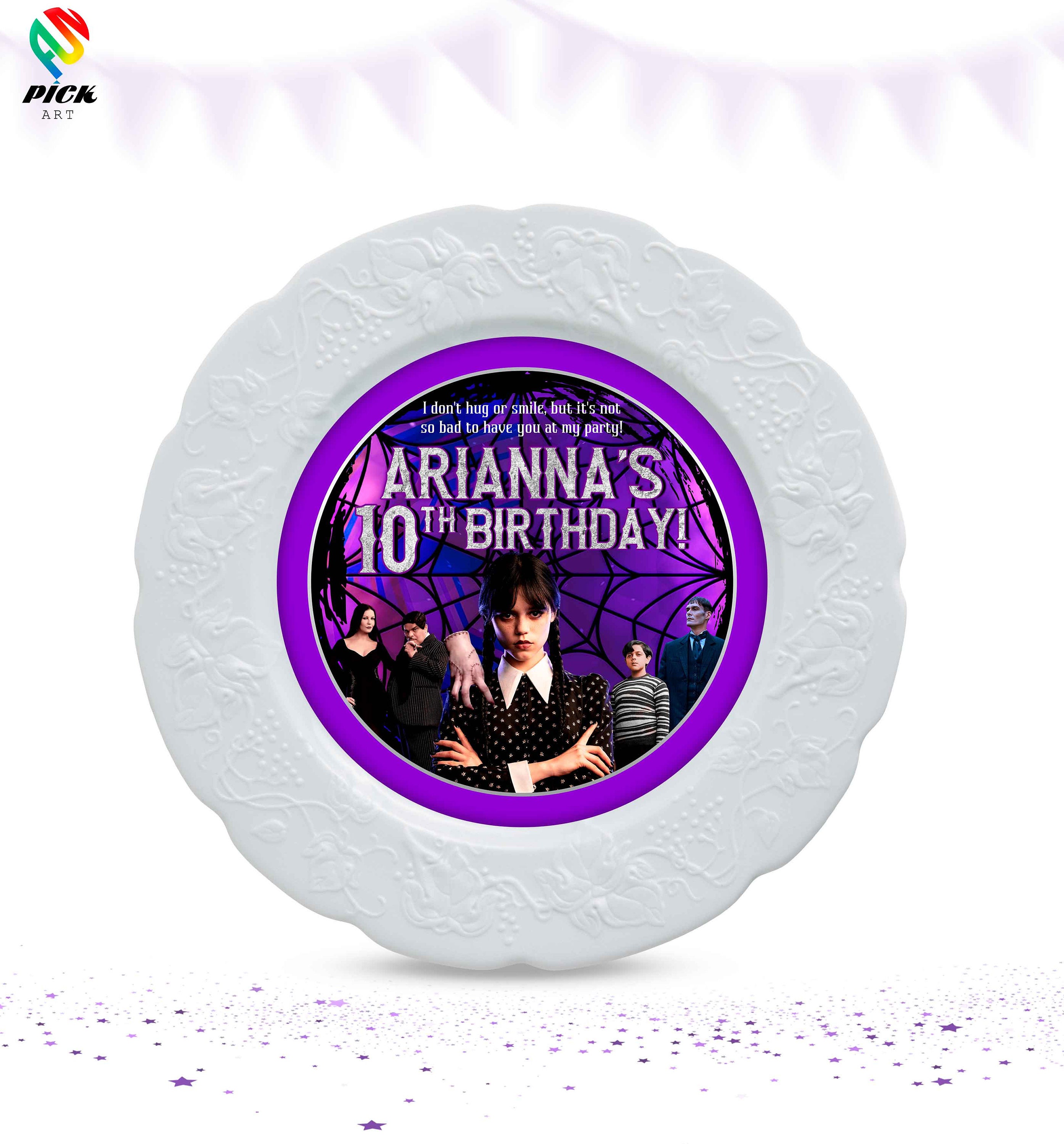 Editable Charger Plate Insert Charger Insert Template Editable Plate