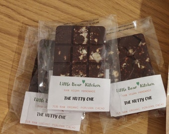 Raw Vegan Trio Chocolate Bars, Flavours-Mint, Nuts, Raspberry, Goji, Refinedsugarfree, Healthy, Organic,Glutenfree,Eco packaging, Christmas