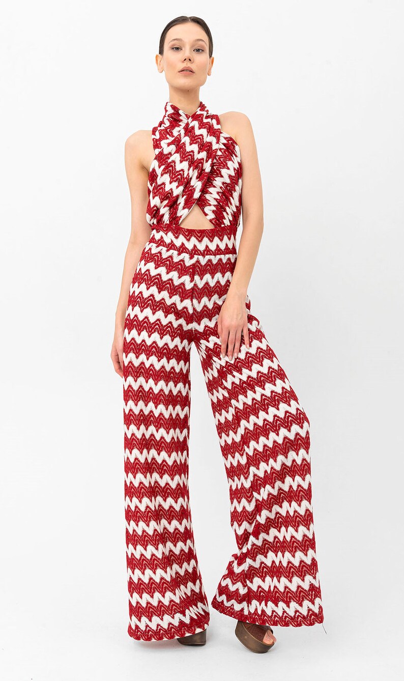 Ropa de los años 70 mujeres, mono, ropa de fiesta, ropa hippie, ropa boho, pantalones de pierna ancha, ropa Studio 54, traje de baile, traje rave imagen 2