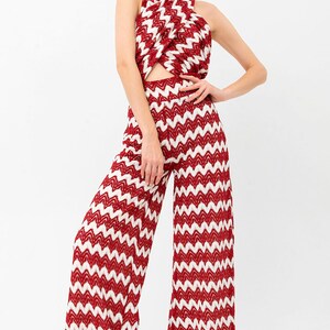 Ropa de los años 70 mujeres, mono, ropa de fiesta, ropa hippie, ropa boho, pantalones de pierna ancha, ropa Studio 54, traje de baile, traje rave imagen 6