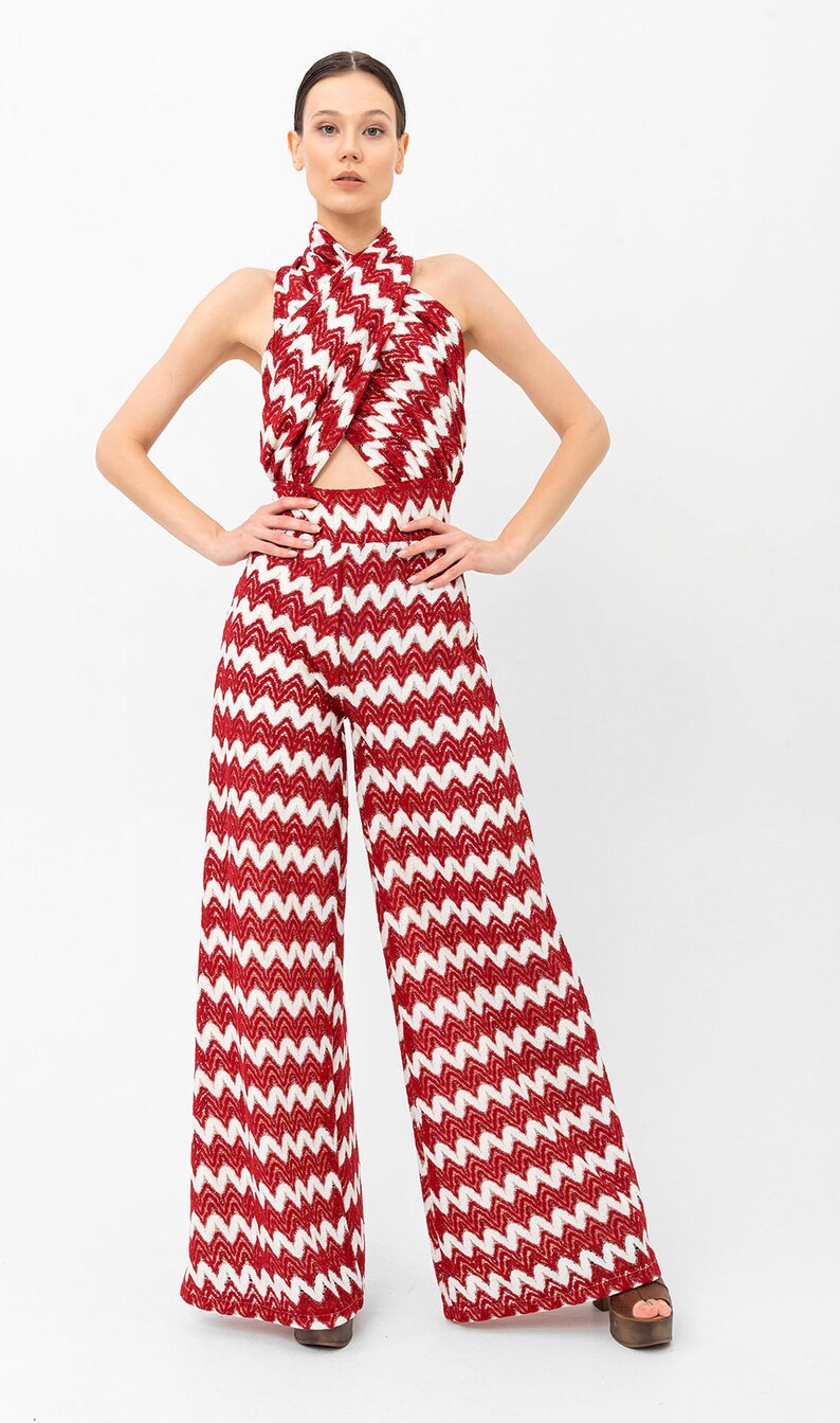 Ropa de los años 70 mujeres, mono, ropa de fiesta, ropa hippie, ropa boho, pantalones de pierna ancha, ropa Studio 54, traje de baile, traje rave imagen 3