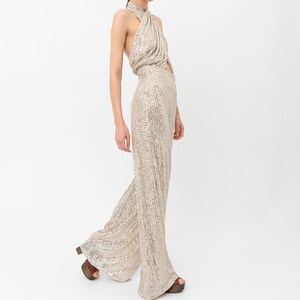 Jaqueline - Sparkle Sequins Jumpsuit With Belt