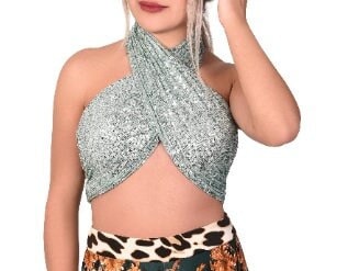 sequin halter top plus size