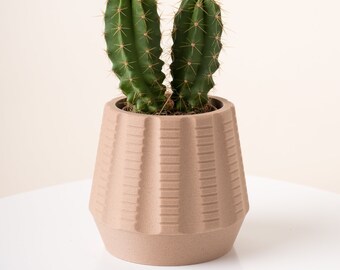 Milieuvriendelijke houten plantenbak LIKO | Minimalistische plantenpot voor binnen | Uniek ontworpen lichtgewicht plantenbak