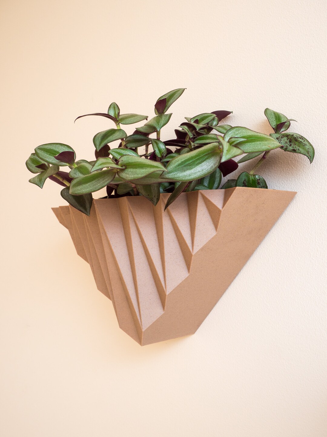 Wooden Hanging Planter "harper" | Wall Geometric Planter for Indoor ...
