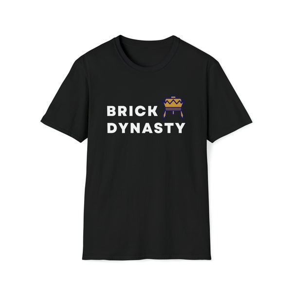 Brick Dynasty Logo T-Shirt, White Text