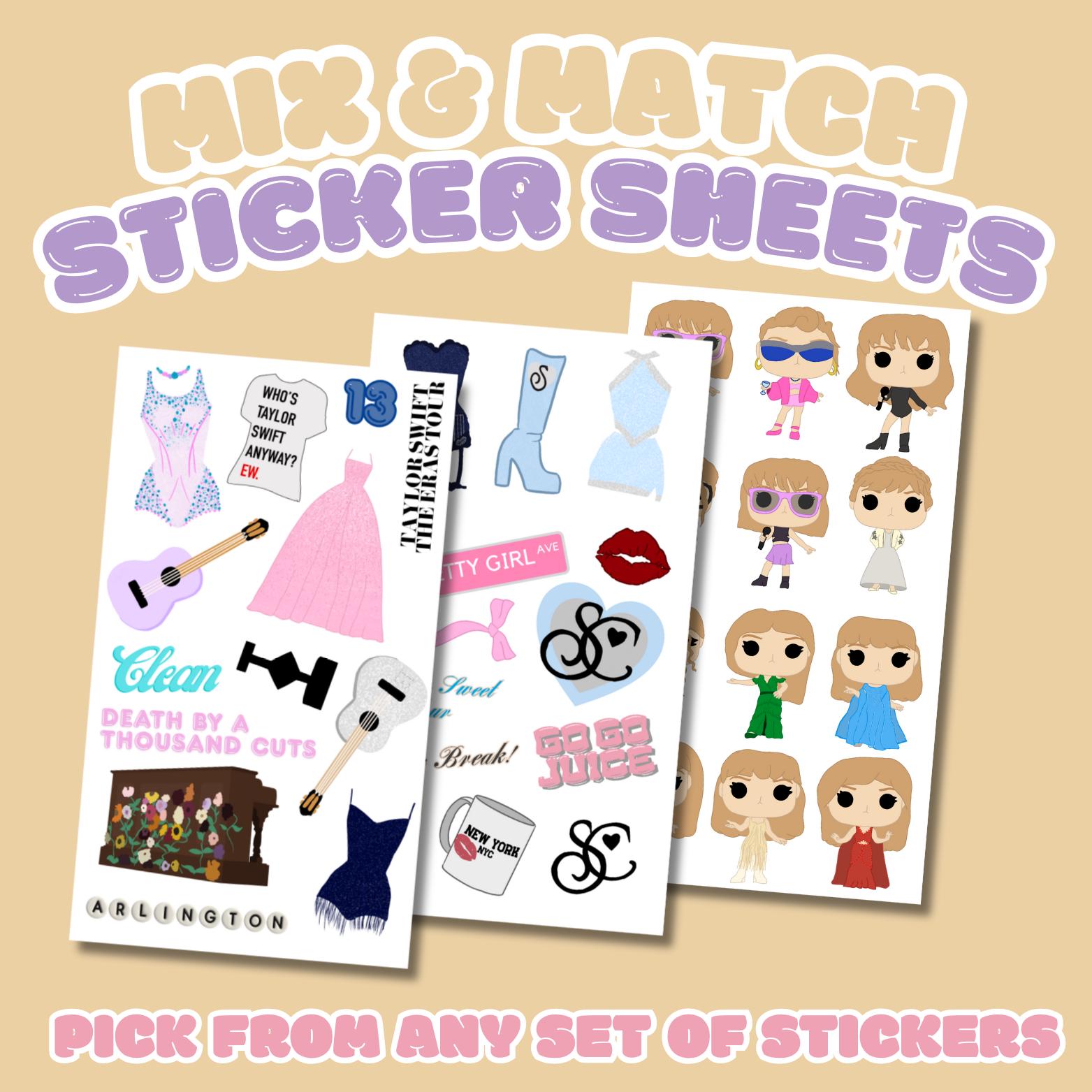 Mix N Match Sticker Sheet Sets! - Etsy