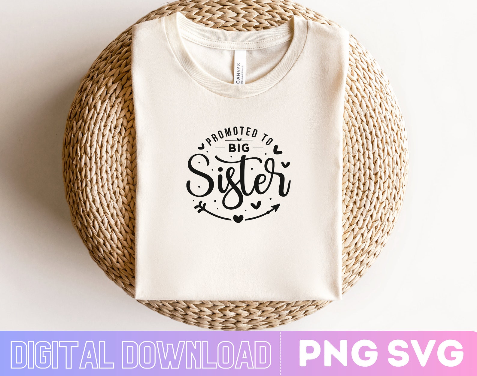 Promoted to Big Sister Svg | Big Sister Svg | Family Svg | Big Sister ...