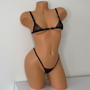 Micro bra thong set, Woman mini bra, Micro bra triangle, Micro extreme string bikini, Micro thong extreme, Extreme string bikini
