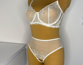 Open crotched lingerie uncencered, Lingerie see through uncen... Sheer bra and open crotched panty, Open Lingeries, Open crotched lingerie