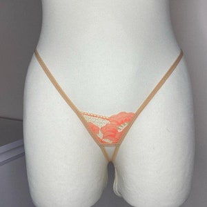 Micro extreme string bikini, Open crotched lingerie, Micro G-String,  Micro String thong, Lace lingerie thong bikini