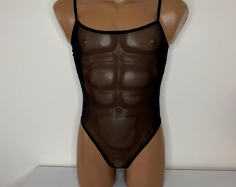 Bodysuit lingerie men, mesh lingerie bodysuit men, Mens bodysuit, See through Bodysuit, Mesh sissiest swimwear, Sissy lingerie for men