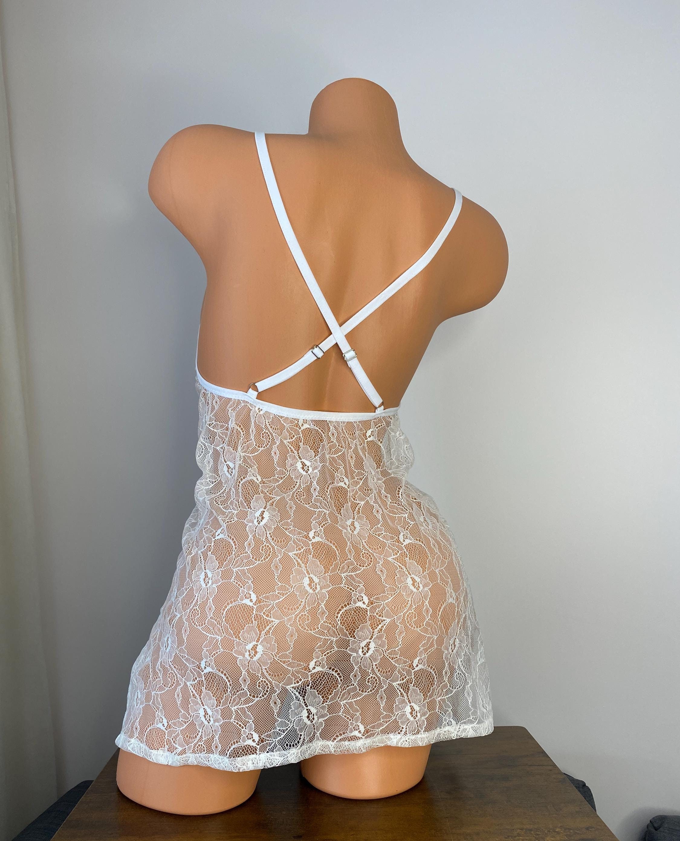 First Night Night Dress For Honeymoon Transparent Black