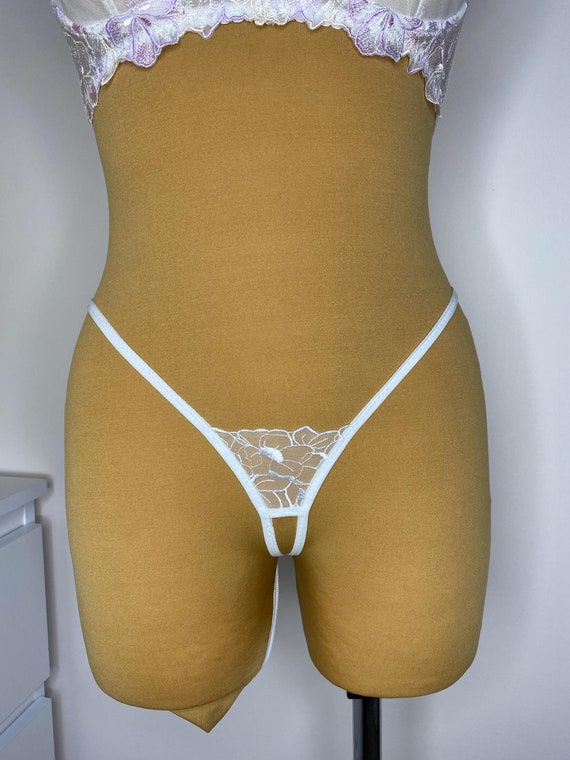 Extreme bikini micro, See through lace string thong, Sheer bikini Extreme Y-string
