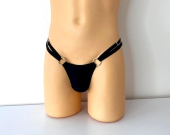 Handgjorda herr-microthong, spandex badkläder