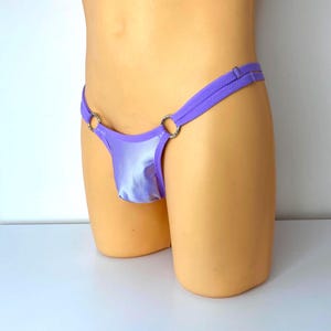 Men swim brief small Men&#39;s MicroThong Swimming Bulge pouch swimwear Handmade Mens string bikini Sissy panty Underwear Swimwear