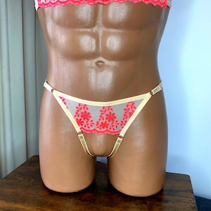 Sissy open panties, Sissy Panties for Men, Sissy lingerie for men, Feminine Panties for Men, Lace Sissy Lingerie for Men, Sissy panty