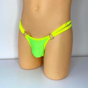 Men swim brief small MicroThong Swimming Bulge pouch swimwear Handmade Mens string bikini Sissy panty Underwear Swimwear Swim suit mens