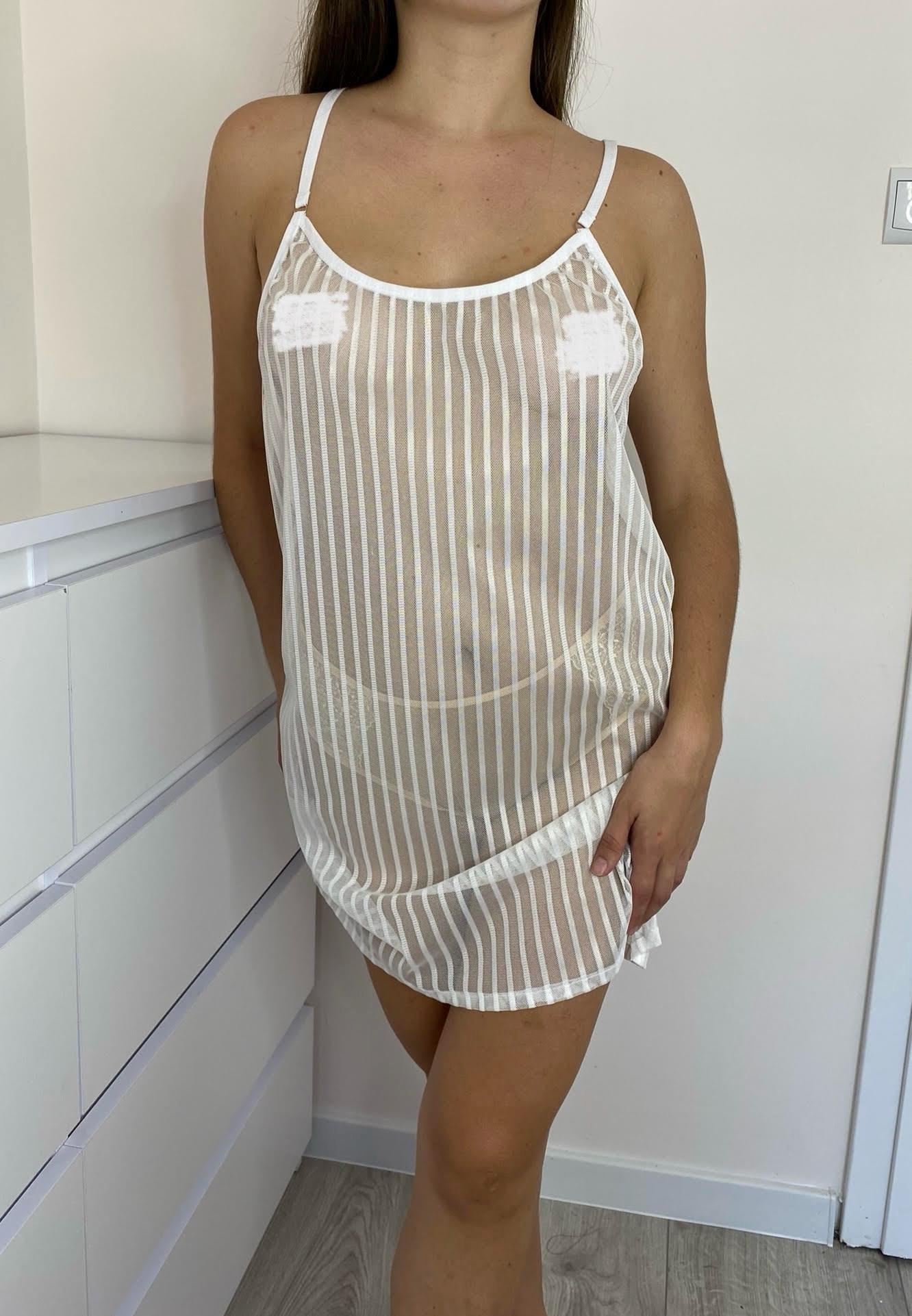 sexy women in see thru clothes Sheer Corset Lingerie Dress With Thong: Handmade Erotic Clothing