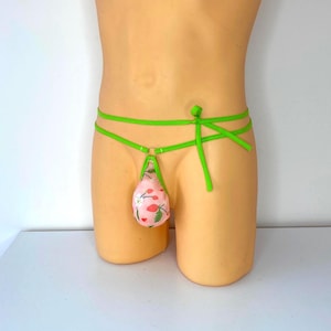 Thong open men&#39;s clothing See through mens swimsuit Men&#39;s Micro Thong swimwear mens thong underwear swimwear Handmade Men Underwear Swimwear