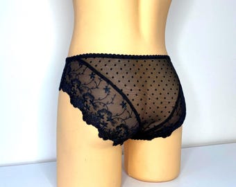 Sissy panty for men, Sissy Lingerie For Men, See thru bikini for men, Sissy Lace panty, Sheer bikini see through, Mens transparent bikini