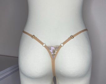 Koronkowe mikro stringi bikini, luksusowe stringi typu G