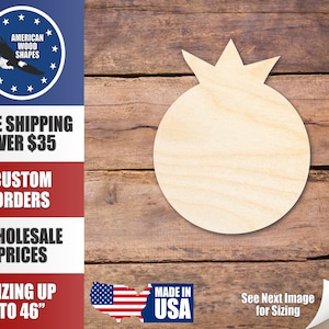 Unfinished Wood Blueberry Silhouette - Craft- up to 24&quot; DIY