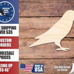 Onvoltooide houten Love Bird Shape - Craft - tot 36&quot;
