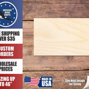 Unfertige Holz Rechteck Form - Handwerk - bis zu 36&quot; DIY