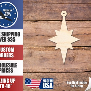 Unfinished Wood Ornament Christmas Tree Shape - Craft - up to 36&quot; DIY