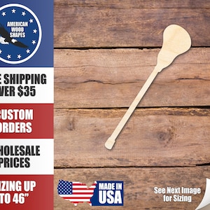 Unfinished Wood Lacrosse Stick Shape - Craft - up to 36&quot; DIY