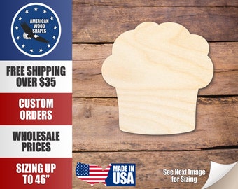 Unfinished Wood Muffin Shape - Kitchen - Food - Craft - up to 24" DIY