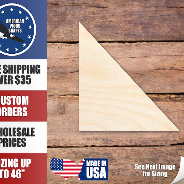 Triangle Wood Block Etsy