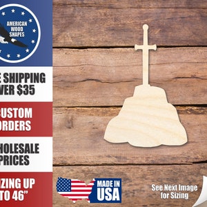 Unfinished Wood Sword in Stone Shape - Craft - up to 36&quot;