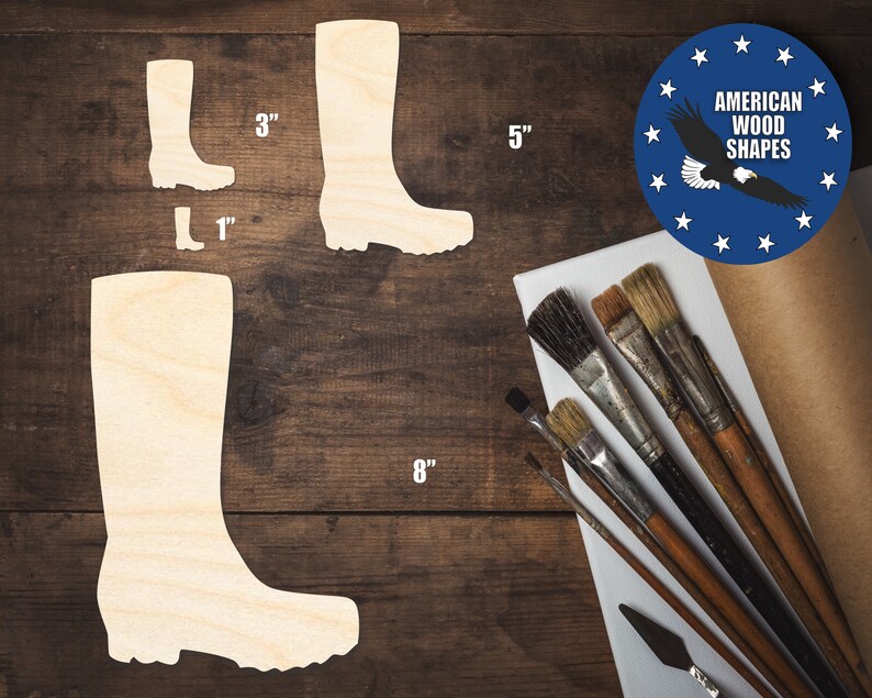 Unfinished Wood Rain Mud Boot Shape - Craft - up to 36" DIY - Etsy