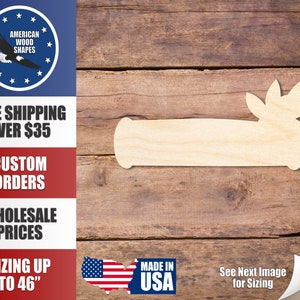 Unfinished Wood Log Sign Shape - Craft - up to 36&quot; DIY