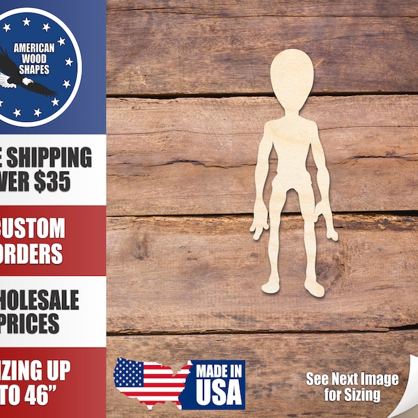 Wood Alien - Etsy