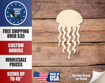 Forma di medusa in legno non finito - Oceano - Artigianato - fino a 24" fai da te