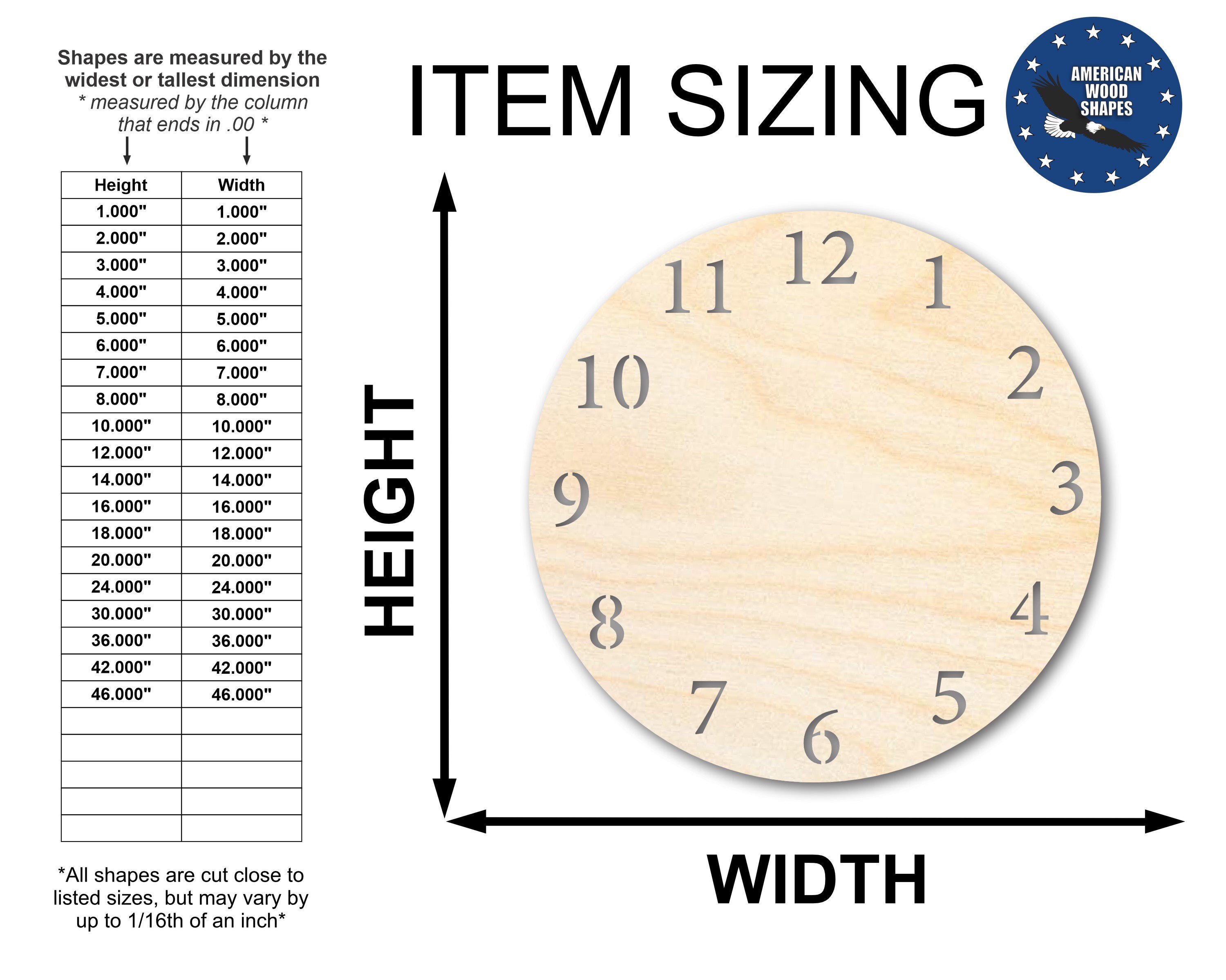 Unfinished Wood Clock Silhouette Craft up to 24 DIY - Etsy