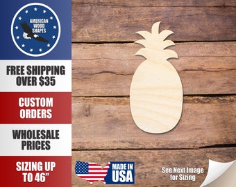 Unfinished Wood Crafty Pineapple Shape - Craft - up to 36"