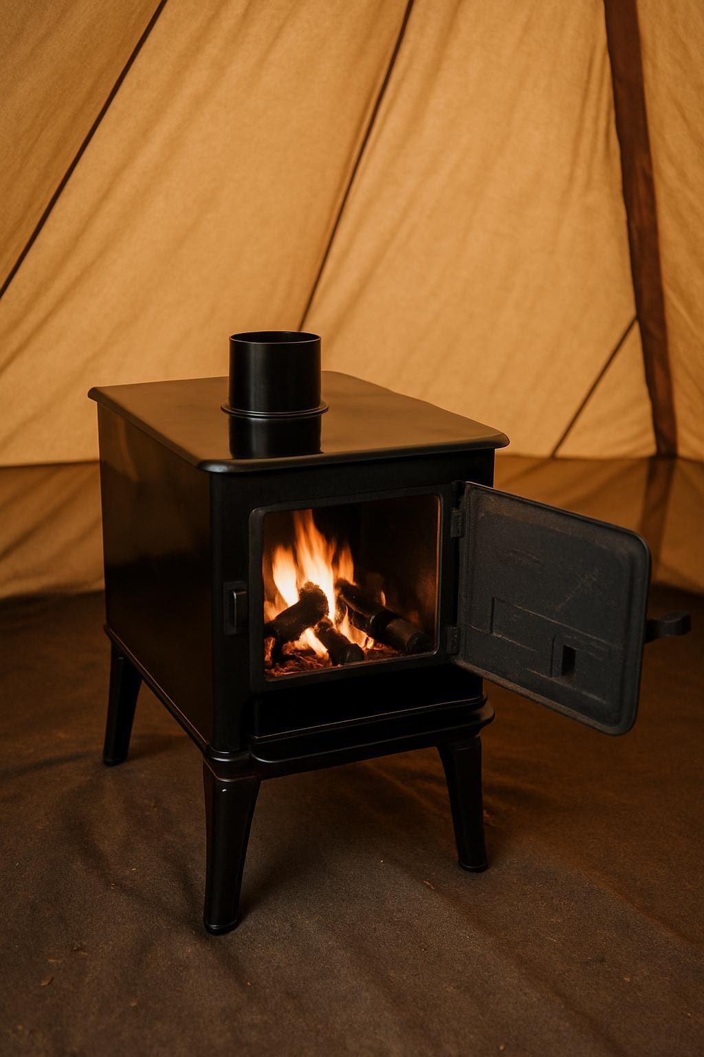 Wood Burning Stove, Mini Wood Stove, Medium Duty Mini Stove, Camping Stove, Camp Tent Stove, Camping Heating