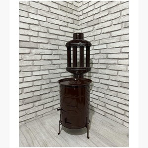 Camping Stove, Aesthetic Minimal Cast Fireplace Wood, Wood Stove, Metal Fire Pits Coal Burner Stove, Metal İndoor, İron Outdoor Stove