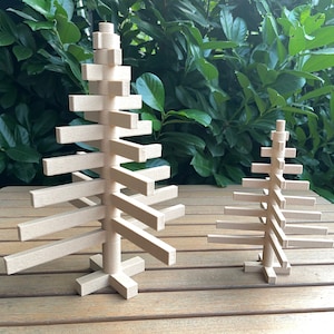 Wooden Christmas tree, 3D printing, 20 30 cm, bio-wood, unique Christmas decoration, living room decoration, bedroom decoration, unique gift