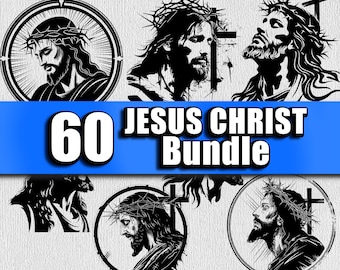 Christ SVG Bundle Jesus Printable Clipart Religious Logo png cross Jesus Cricut File DIY Cameo Christ SVG File Jesus Christ Laser Engraving